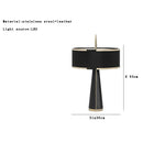 Axyaa Black Marble Designer Table Lamp Nightstand Light Luxury Home Decor