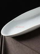 Axyaa Ceramic Flat Plate for Sushi and Cold Dishes