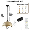Axyaa Wabi Sabi LED Pendant Light | Modern Ceiling Chandelier for Dining Room & Bedroom