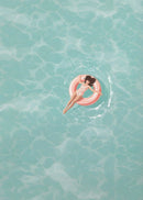 Nordic Summer Girl Pool Party Wall Art Print by Axyaa - Home Decor & Living Room Art