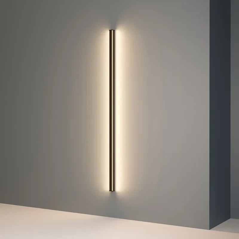 Axyaa Minimalist LED Wall Lamp 120-60cm Modern Line Strips Living Room Bedroom Sconce