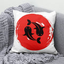 Axyaa Lucky Cat Japanese Style Sofa Bed Pillow Cover: Mount Fuji Japanese Art