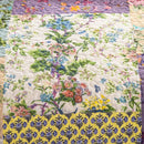 Axyaa Floral Patchwork Quilt Set - Queen Size 100% Cotton Reversible Bedspread