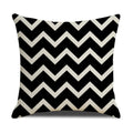 Axyaa Geometric Cotton Linen Cushion Cover - Decorative Sofa Throw Pillow Cover