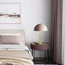 Axyaa Mushroom Table Lamp, Pink Night Light, American Style, Villa Bedroom, Study Desk