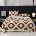 Axyaa Jacquard King Size Flannel Blanket for Cozy Autumn/Winter Comfort