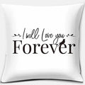 Axyaa Geometric Print Cushion Cover, Black and White, Square Pillowcase