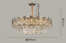 Axyaa Crystal Pendant Light: Modern Luxury Chandelier for Living Room, Bedroom, Dining Room