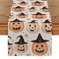 Axyaa Halloween Head Table Runner for Indoor Outdoor Home Dining Decoration