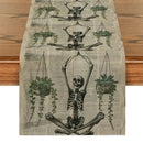 Axyaa Halloween Skeletons Table Runner Kitchen Decor Party Wedding Settings