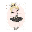 Axyaa Ballet Girl Custom Name Canvas Painting Swan Print Wall Art Nordic Posters