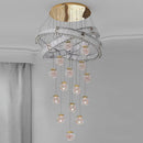 Axyaa LED Pendant Staircase Chandeliers for Modern Living Room Lighting