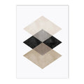 Geometric Arch Line Canvas Wall Art Print for Modern Home Decor by Axyaa