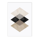 Geometric Arch Line Canvas Wall Art Print for Modern Home Decor by Axyaa