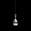 Axyaa Lava Drops Glass Pendant Light Silver for Kitchen Dining Room Island Decor