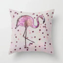 Axyaa Flamingo Pattern Cushion Cover 45*45cm