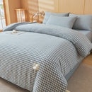 Axyaa Plaid Striped 100% Cotton Comforter Blanket for Warmth & Comfort