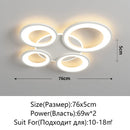 Axyaa Ring Ceiling Light: LED Indoor Lighting for Living Room, Bedroom, Dining Room
