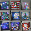 Axyaa LED Santa Claus Cushion Cover: Festive Light-Up Pillowcase for Home Decor