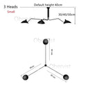 Axyaa Mouille Ceiling Lamp 3/6-Head Spider Pendant Light for Home Decor