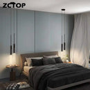 Axyaa LED Pendant Chandelier: Minimalist Spotlight Night Lamp for Bedroom and Living Room