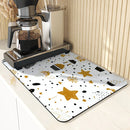 Axyaa Cartoon Girl Stars Polka Dots Kitchen Table Mats