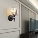 Axyaa Postmodern Crystal Sconce Wall Lamp for Bedroom Living Room Decor