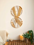 Axyaa Boho Bamboo Dream Catcher Macrame Wall Hanging for Home Decor