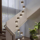 Axyaa Modern LED Pendant Chandeliers for Living Room - Indoor Staircase Hanging Light