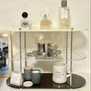 Axyaa Acrylic Water Cups & Perfume Display Rack Shelf - Detachable Home Storage Stand