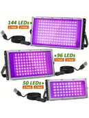 Axyaa Black Light 144-LED Ultra-Thin Floodlight for Parties and Holidays