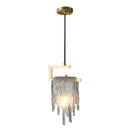 Axya Icicle Glass Pendant Light for High-End Bedroom and Living Room Decor