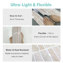 Axyaa Peel and Stick PVC Wall Panels - Self-adhesive Tile Stickers for RV, Kitchen, Living Room