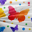 Axyaa Butterfly Twin Size Watercolor Bedding Set with 2 Pillowcases