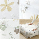 Axyaa Quilt Blanket Storage Bag: Folding Duvet Organizer for Closet or Under-Bed.
