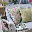 Axyaa Vintage Floral Pillow Cover Pink Green 45x45cm