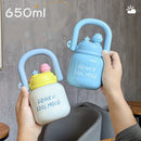 Axyaa Insulated Stainless Steel Vacuum Flask with Handle