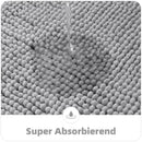 Axyaa Chenille Bathroom Mats - Ultra Soft, Non-slip, Plush Microfiber Rugs