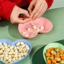 Axyaa Heart-Shaped Snack Plate Set of 6