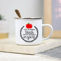 Teacher Enamel Mug by Axyaa - Creative School Water Cup - Perfect Teachers Day Gift