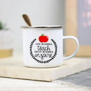 Teacher Enamel Mug by Axyaa - Creative School Water Cup - Perfect Teachers Day Gift