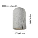 Axyaa Bucket Star Spot LED Pendant Lamp 50cm - Wabi Sabi Style