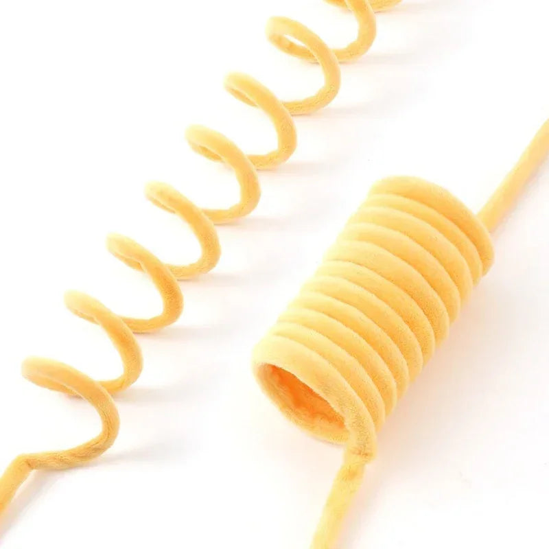 Axyaa Plush Ball Cat Teaser Toy: Interactive, Stretchable, Hanging Fun for Kittens