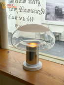 Axyaa Glass Mushroom LED Table Lamp - Modern Luxury Design