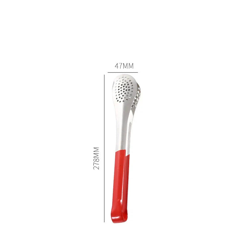Axyaa Stainless Steel Kitchen Tongs - Nonstick Cooking Tool Clamp