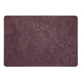 Axyaa Khaki Leather Placemats Set for Dining Table, Waterproof & Non-Slip Mats