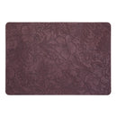 Axyaa Khaki Leather Placemats Set for Dining Table, Waterproof & Non-Slip Mats