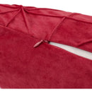 Axyaa Checkered Grid Velvet Throw Pillow Cover Red pilllowcase
