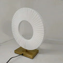 Axyaa Ferris Wheel LED Desk Lamp White Fabric Table Lamp