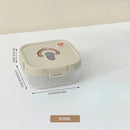 Axyaa Divided Lunch Box: Leakproof Portable Container for Salad, Fruit, and Bento